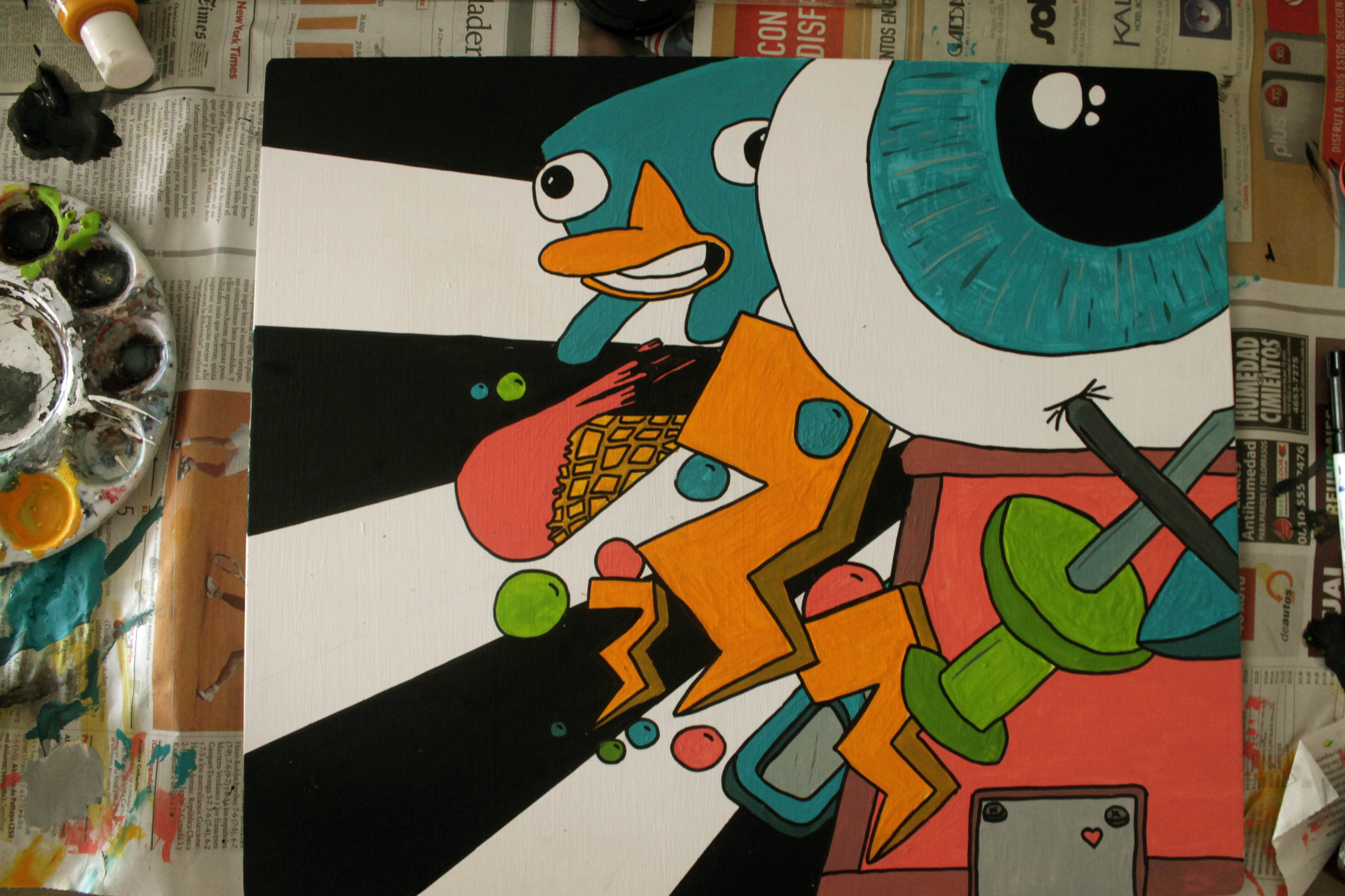 work in progress pintura